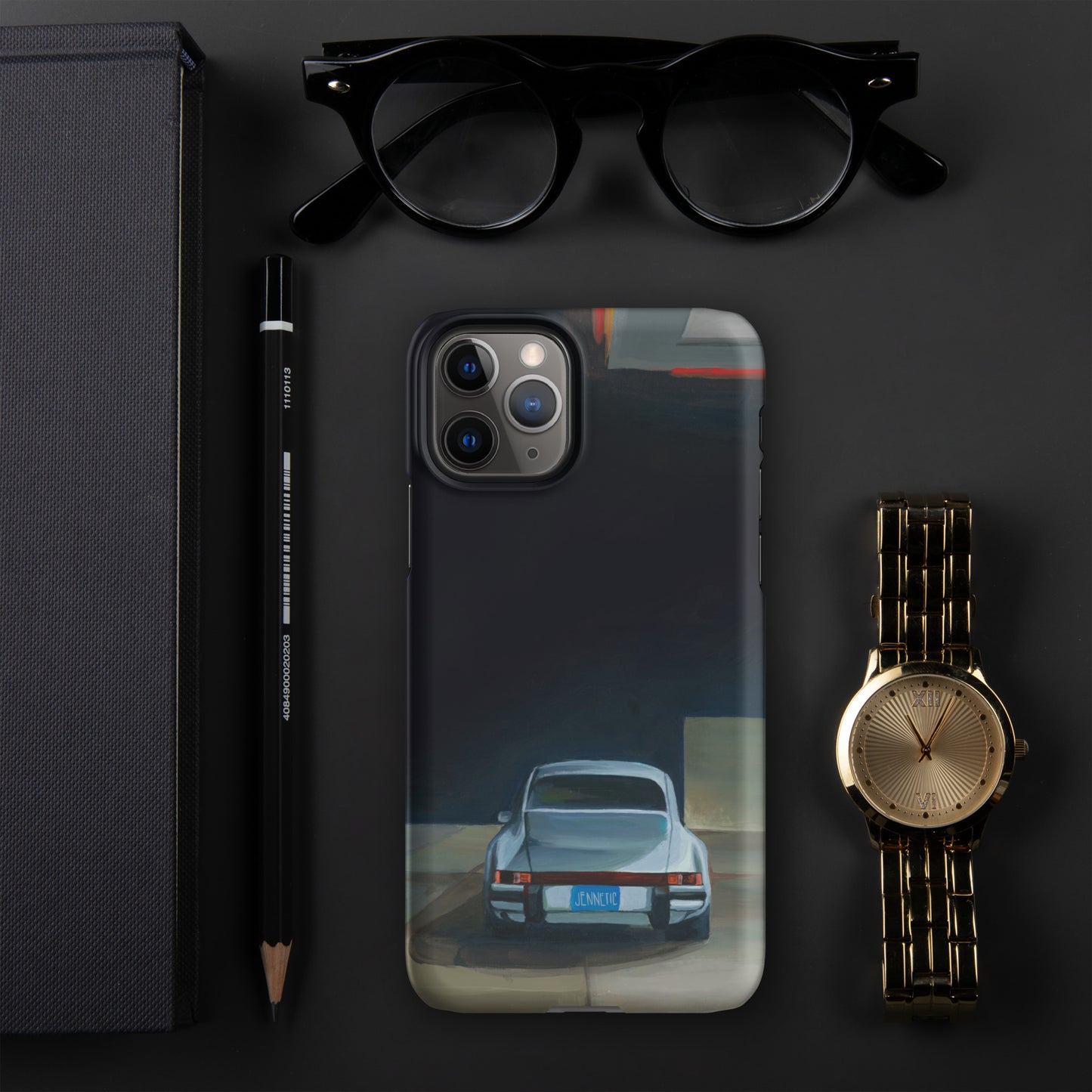 Naked man fears no pickpocket (no text) iPhone case