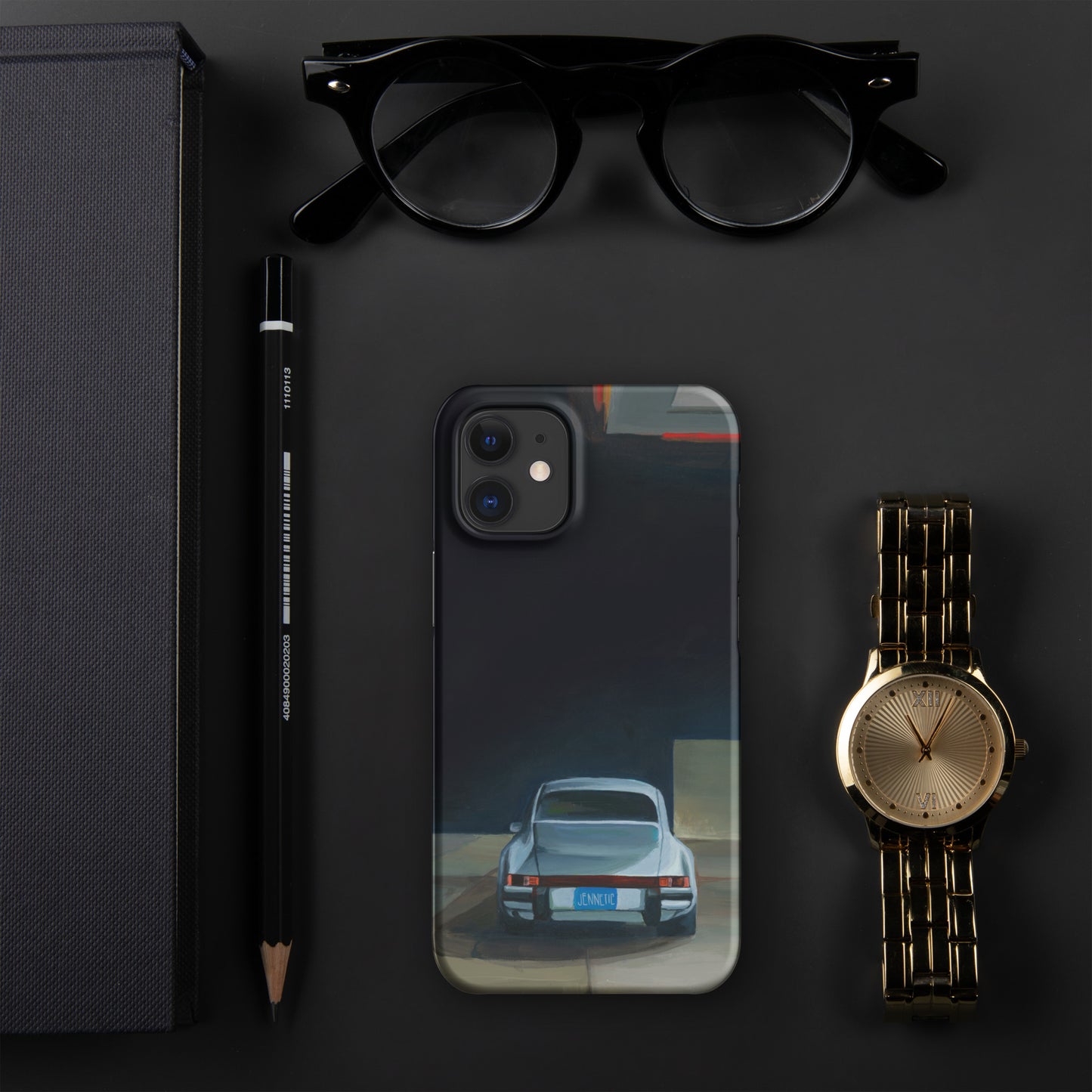 Naked man fears no pickpocket (no text) iPhone case