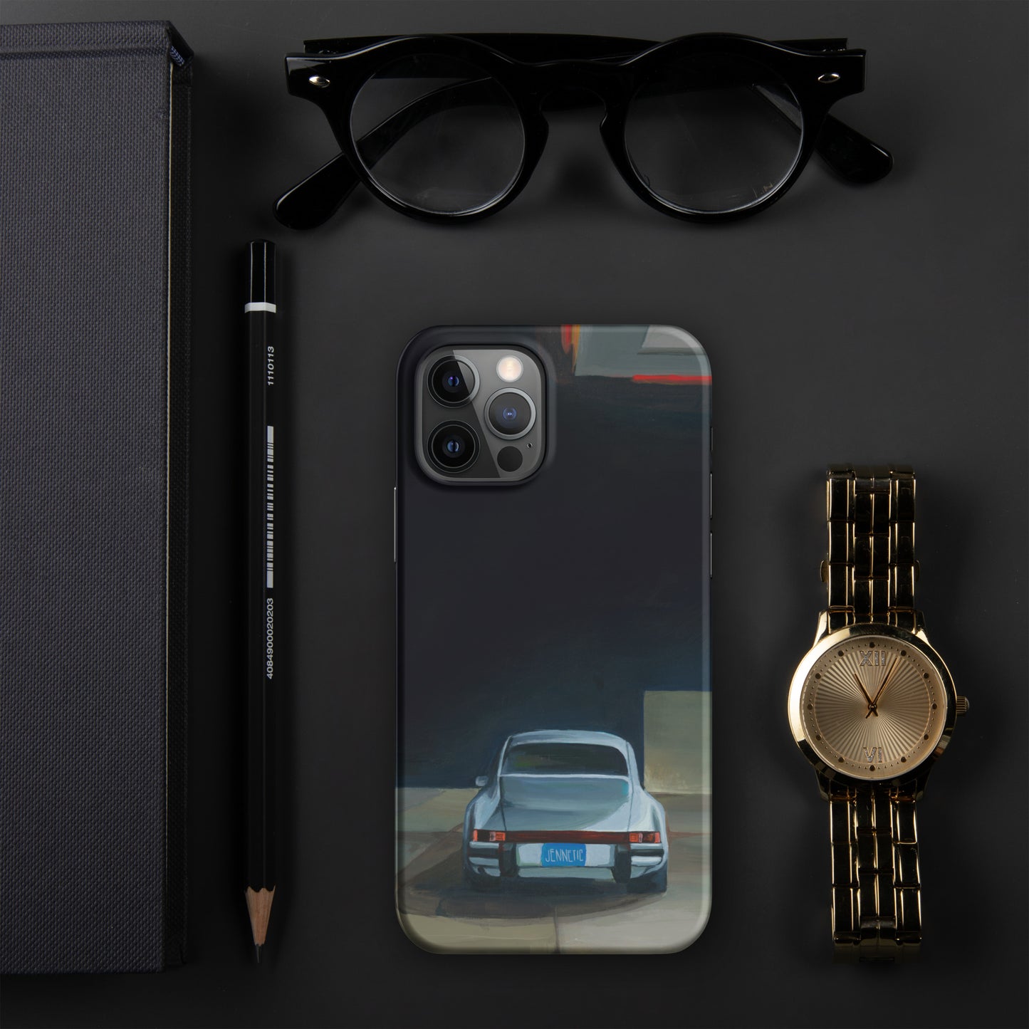 Naked man fears no pickpocket (no text) iPhone case