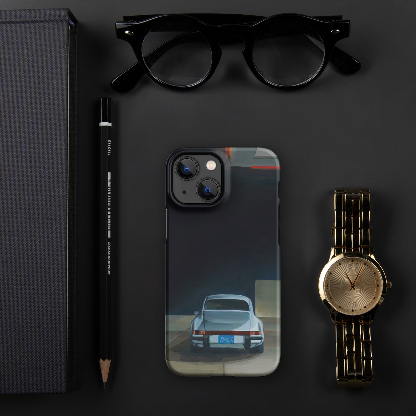 Naked man fears no pickpocket (no text) iPhone case