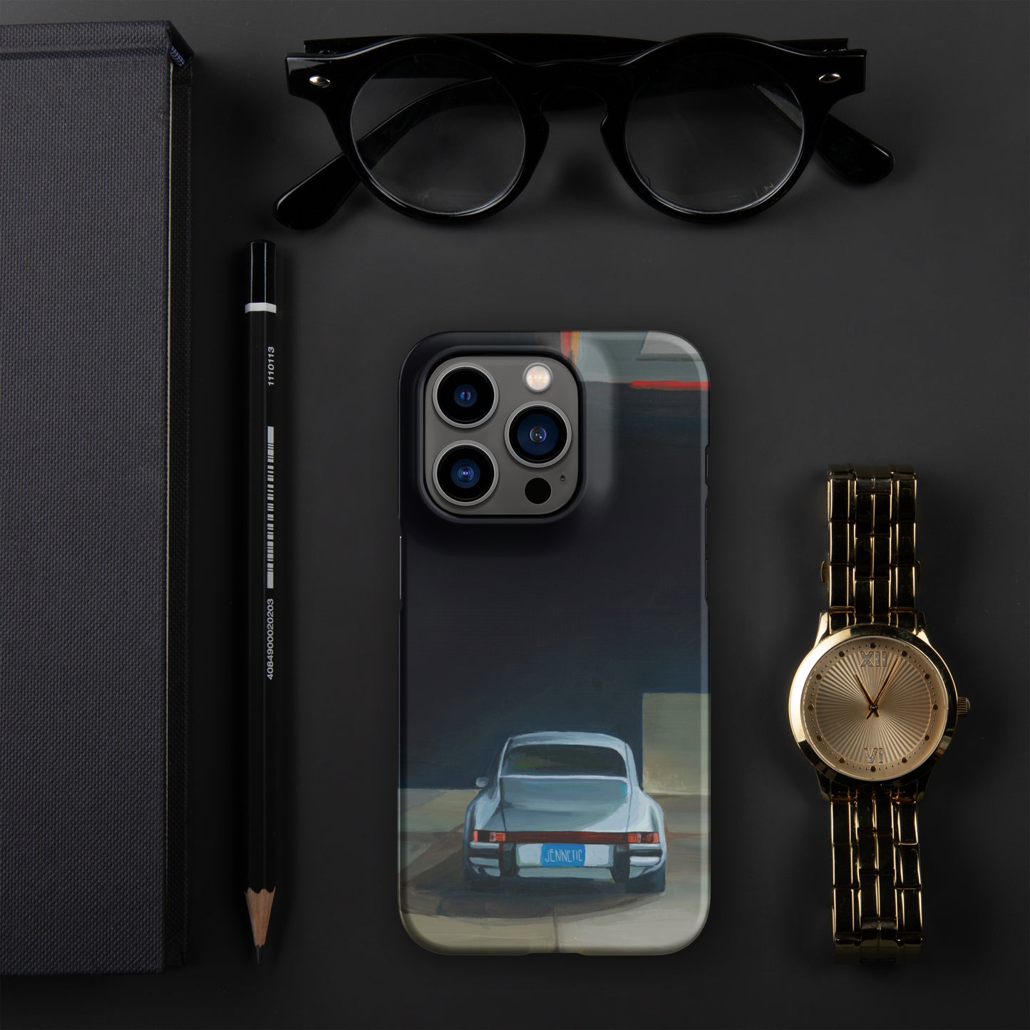 Naked man fears no pickpocket (no text) iPhone case