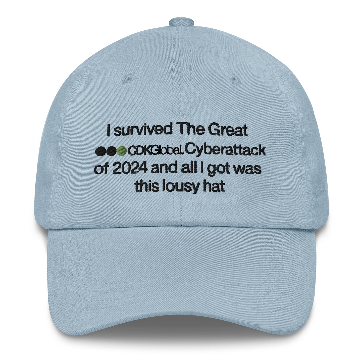 I survived The Great CDK Cyberattack of 2024 and all I got was this lousy hat