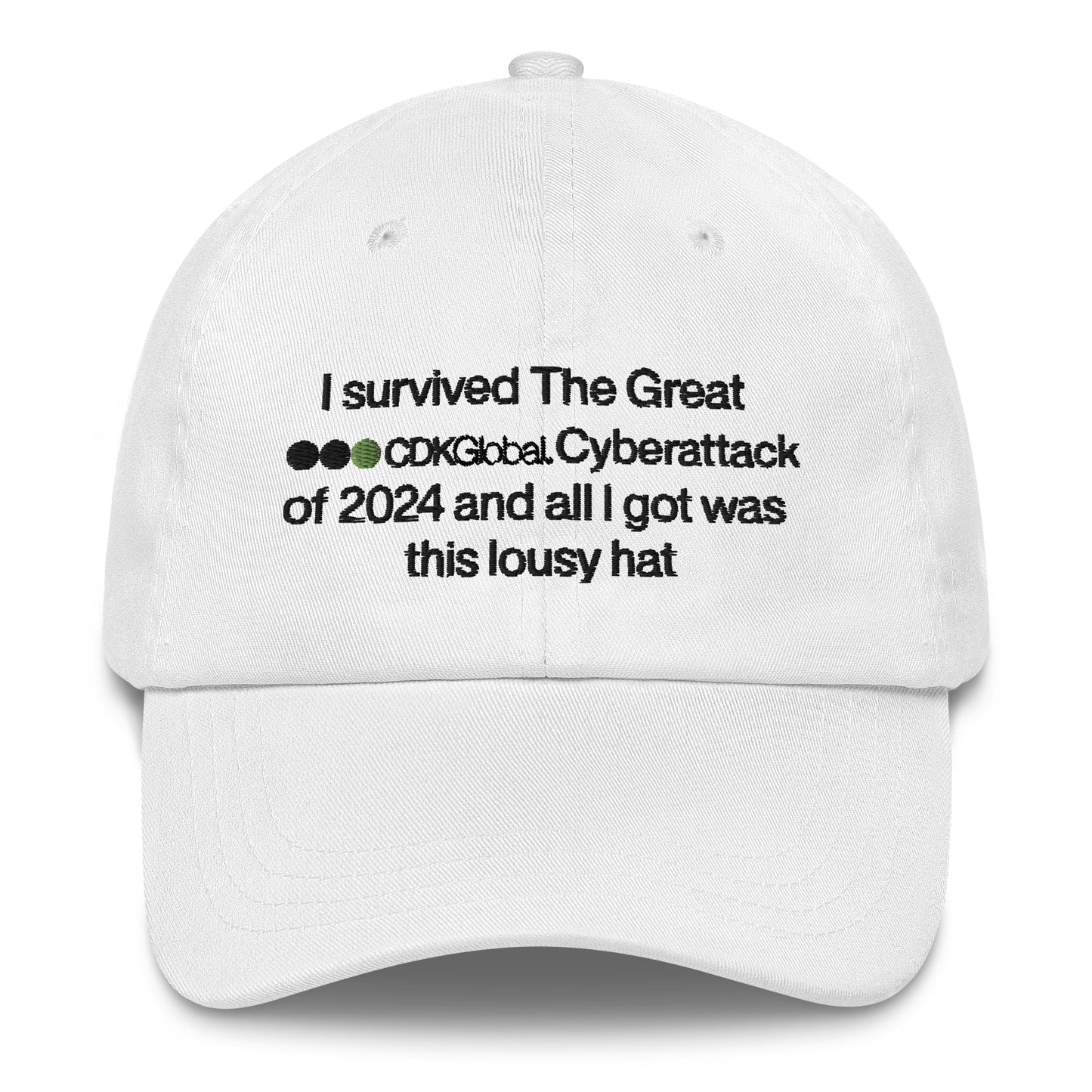 I survived The Great CDK Cyberattack of 2024 and all I got was this lousy hat