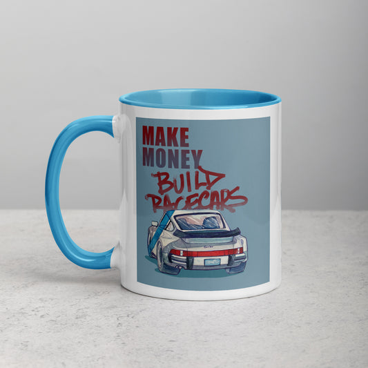 Make money build racecars mug